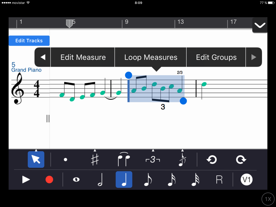 Symphony" otra interesante App escribir música para iPhone e iPad - CLASE DE MÚSICA 2.0