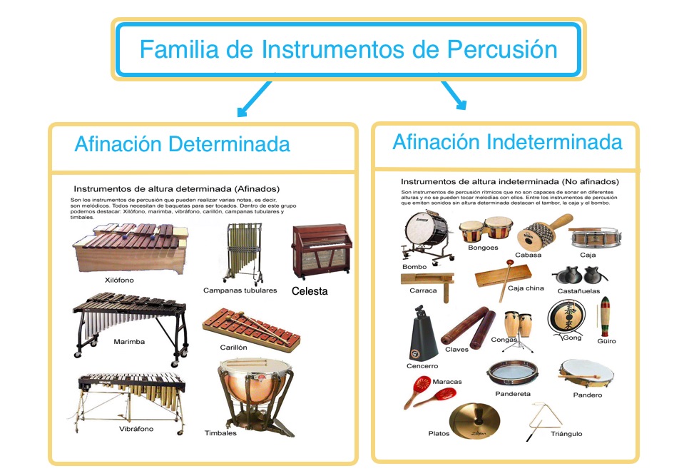 mordedura Conejo Alfombra Clasificación Tradicional de los Instrumentos Musicales" Fichas con Mapas  Conceptuales - CLASE DE MÚSICA 2.0
